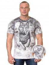 футболка Тотал волки лес