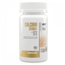 Calcium Citrate + D3 600 мг + 600 UI MXL 60 таб