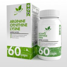 Аргинин 280мг.+-Орнитин280 мг.+-Лизин280 мг, NAT 60 капс.