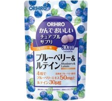 ORIHIRO Жевательный экстракт черники с лютеином