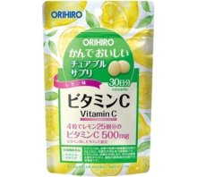 ORIHIRO Жевательный витамин С (со вкусом лимона) 30 г. 120 шт.