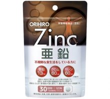 ORIHIRO цинк жевательные витамины 30 г. 120 шт