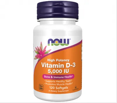NOW D3 (5000 ME) (120 капс.)