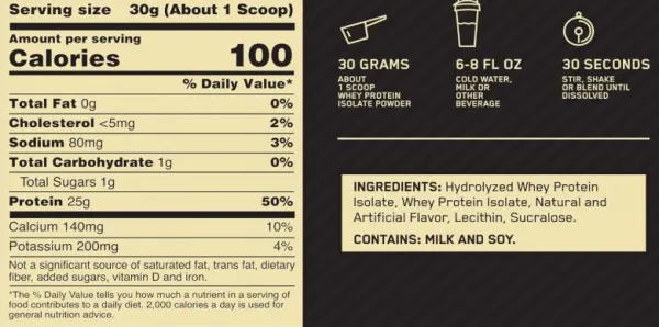 Протеин сывороточный Gold Standard 100% Isolate от Optimum Nutrition