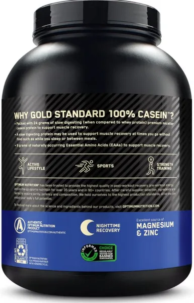 ON Gold Standart 100% Casein Protein  (Ваниль, 1750 гр)